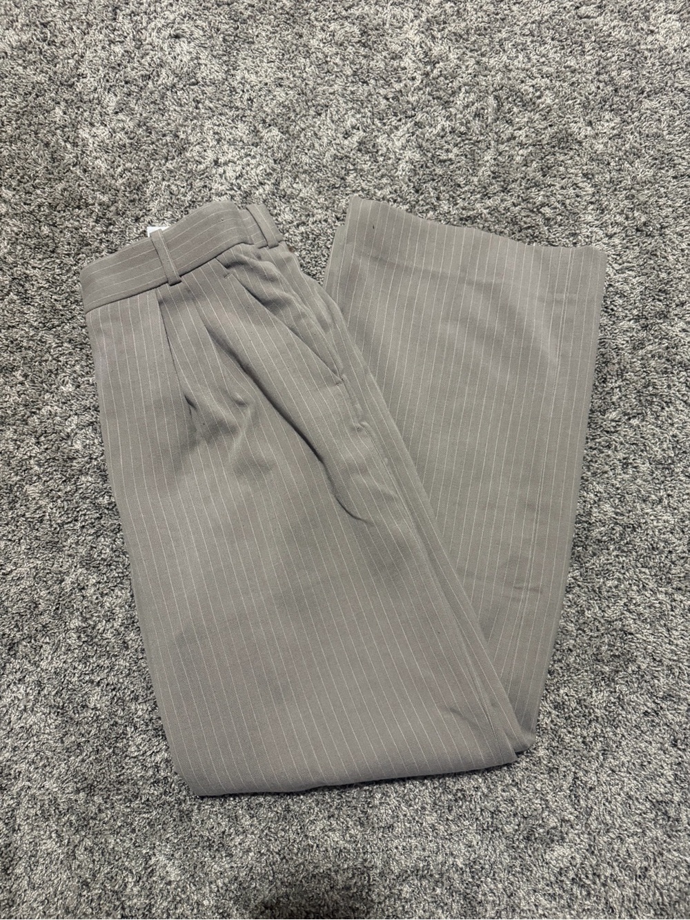 Abercrombie High Rise Pinstripe Dress Pants